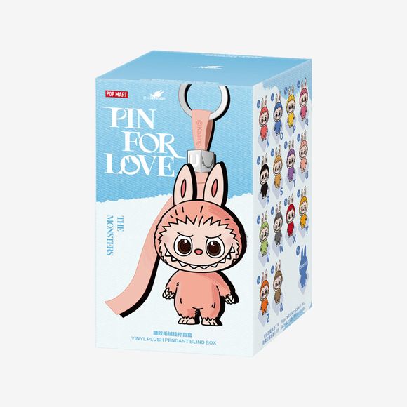 POP MART Labubu V4 The Monsters Pin For Love Alphabet Plush Pendant SECRET - Exclamation Mark !