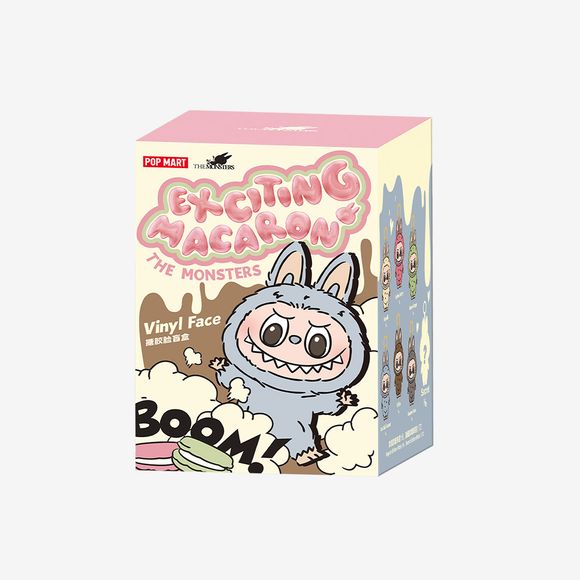 POP MART Labubu V1 Exciting Macaron The Monsters Sesame Bean Plush AUTHENTIC