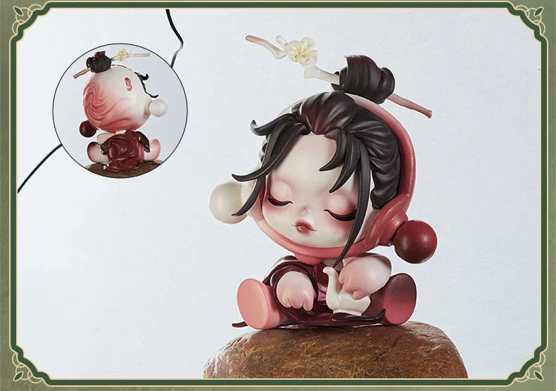 Genuine Pop Mart Skullpanda The Ink Plum Blossom Series Blind Box