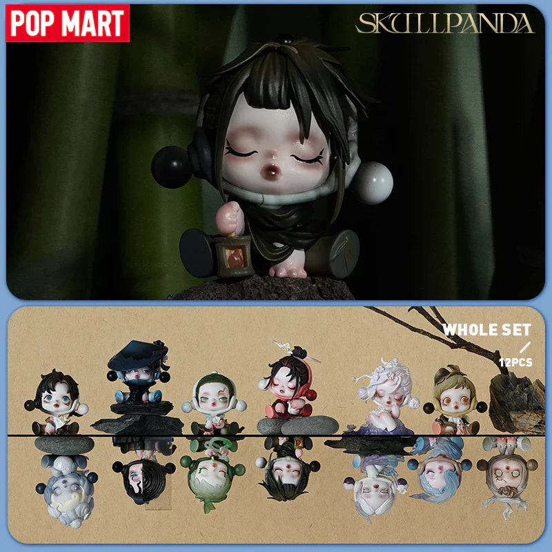 Genuine Pop Mart Skullpanda The Ink Plum Blossom Series Blind Box
